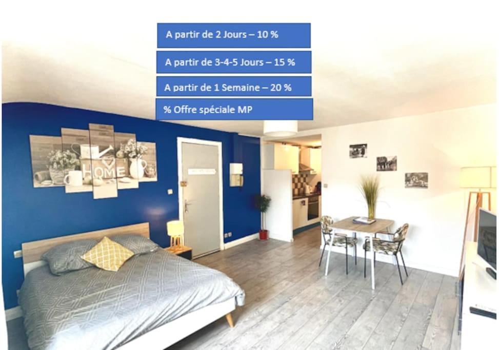 Appartement Entier Moissac Centre 30 M2 Calme Avec Cour Interieure Pour Velos A 50M Du Marche De Moissac Buitenkant foto